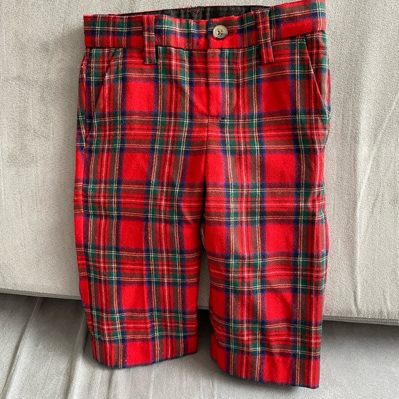 Janie and Jack Tartan Slacks, 6-12mo - Picture 1 of 3